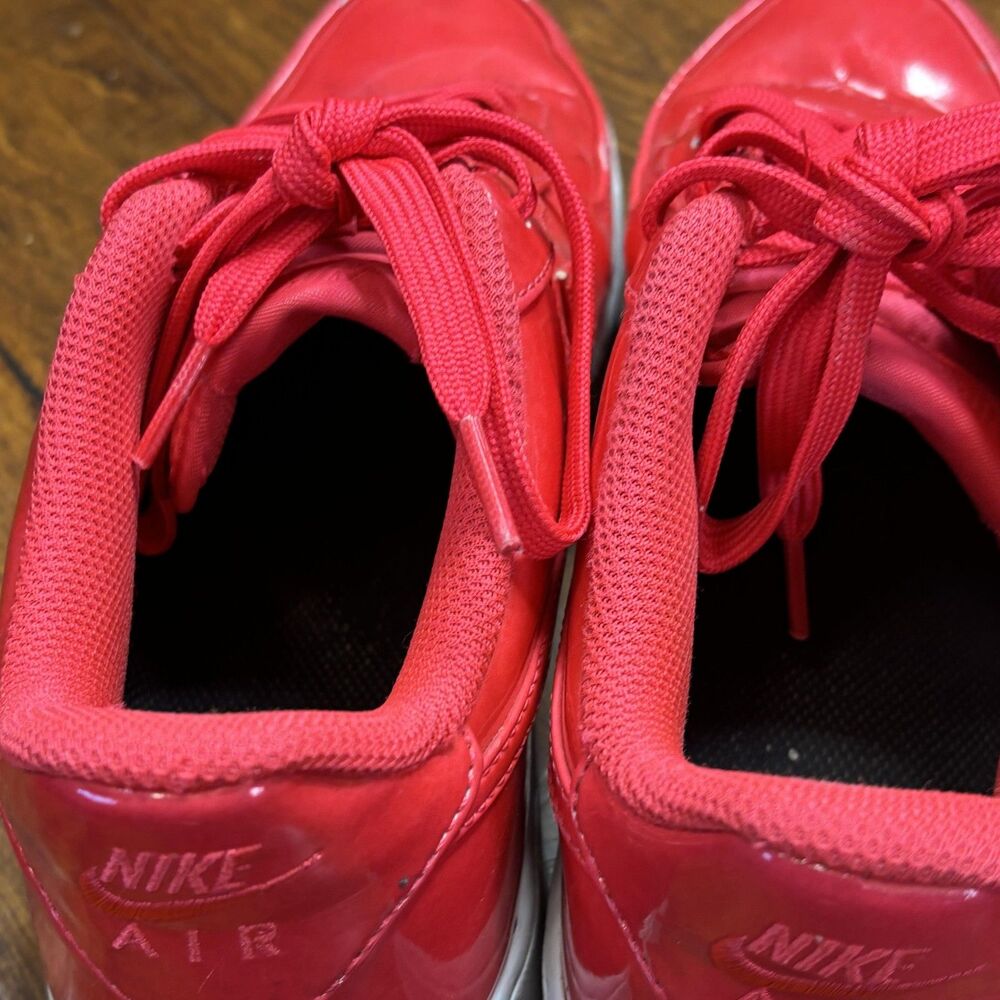 Nike Air Force 1 '07 LV8 Low Shoes Youth 7Y UV Siren‎ Red White Patent Sneakers - Picture 10 of 16